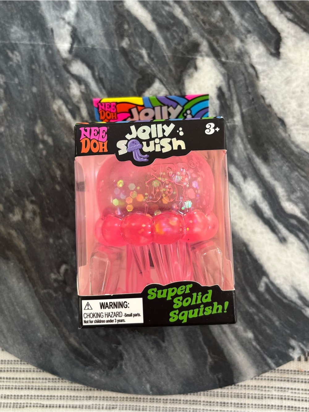 NEW IN BOX NeeDoh Jelly Squish - Pink